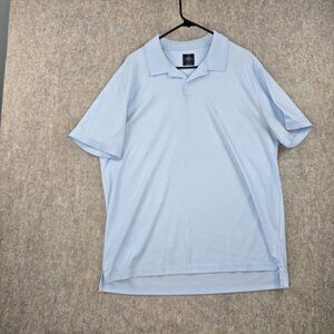 Mens Pale Blue Premium Cotton Polo By Members Mark XL
